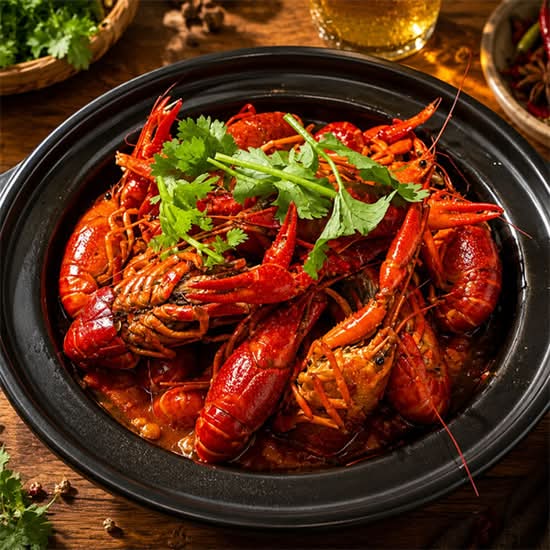 麻辣小龙虾锅 Spicy crawfish
